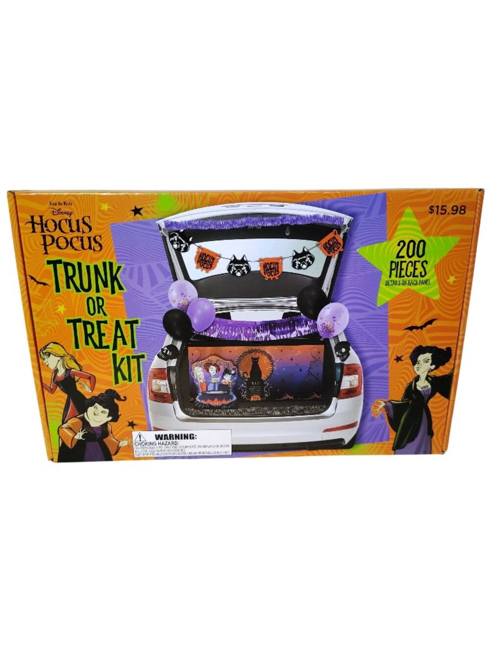 Disney Hocus Pocus Trunk Or Treat Kit 200 Pieces Halloween Party Decoration